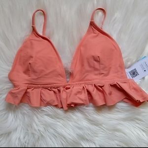 Cupshe ruffle bikini top small